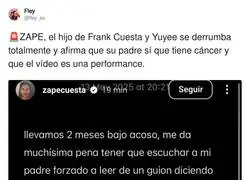 Zape, el hijo de Frank Cuesta salta tras la pol&eacute;mica con su padre