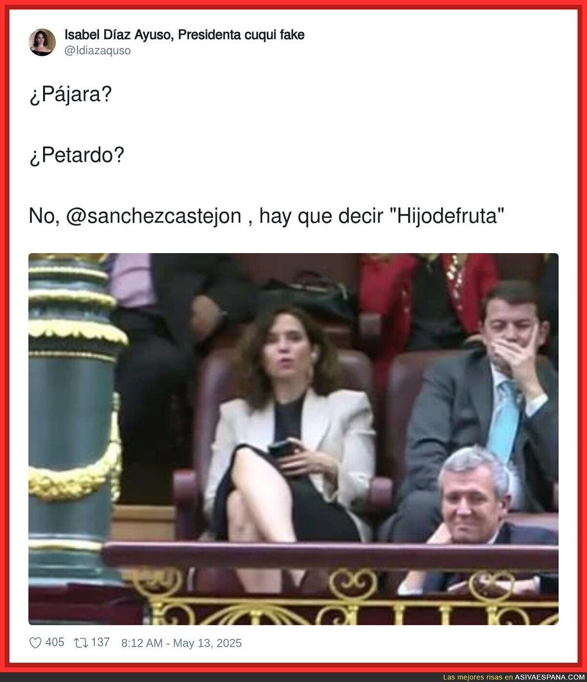 Los insultos que gusta a Ayuso