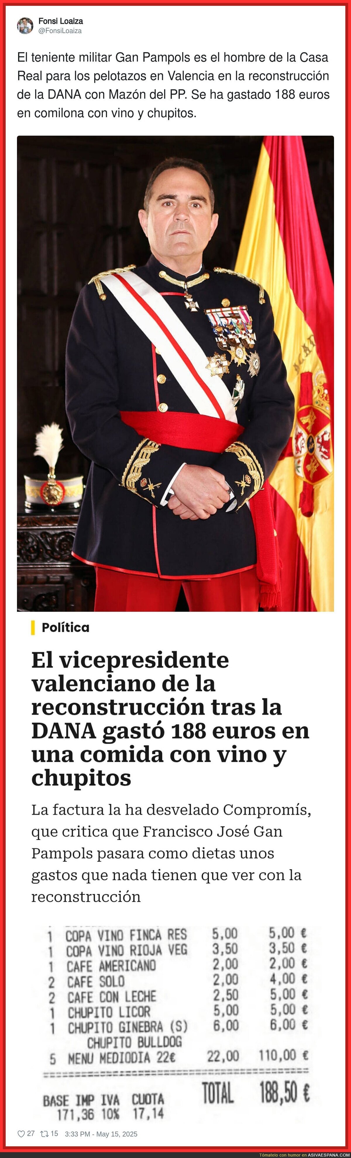 La buena vida de la gente de derechas