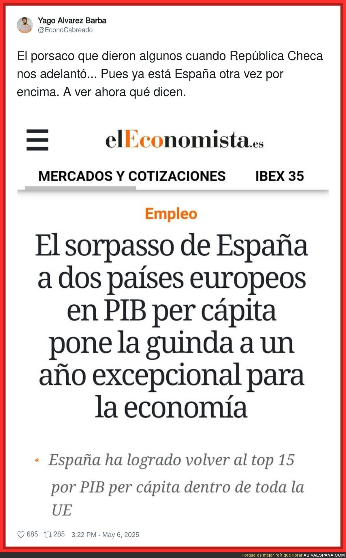 La economía española silencia a la derecha