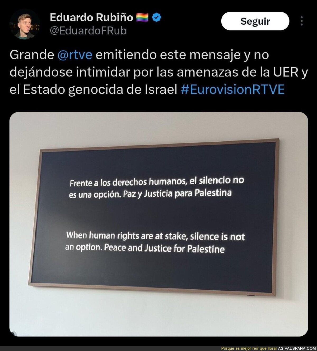El brutal mensaje de RTVE antes del inicio de Eurovision por las amenazas de Europa si se pronunciaba sobre Israel