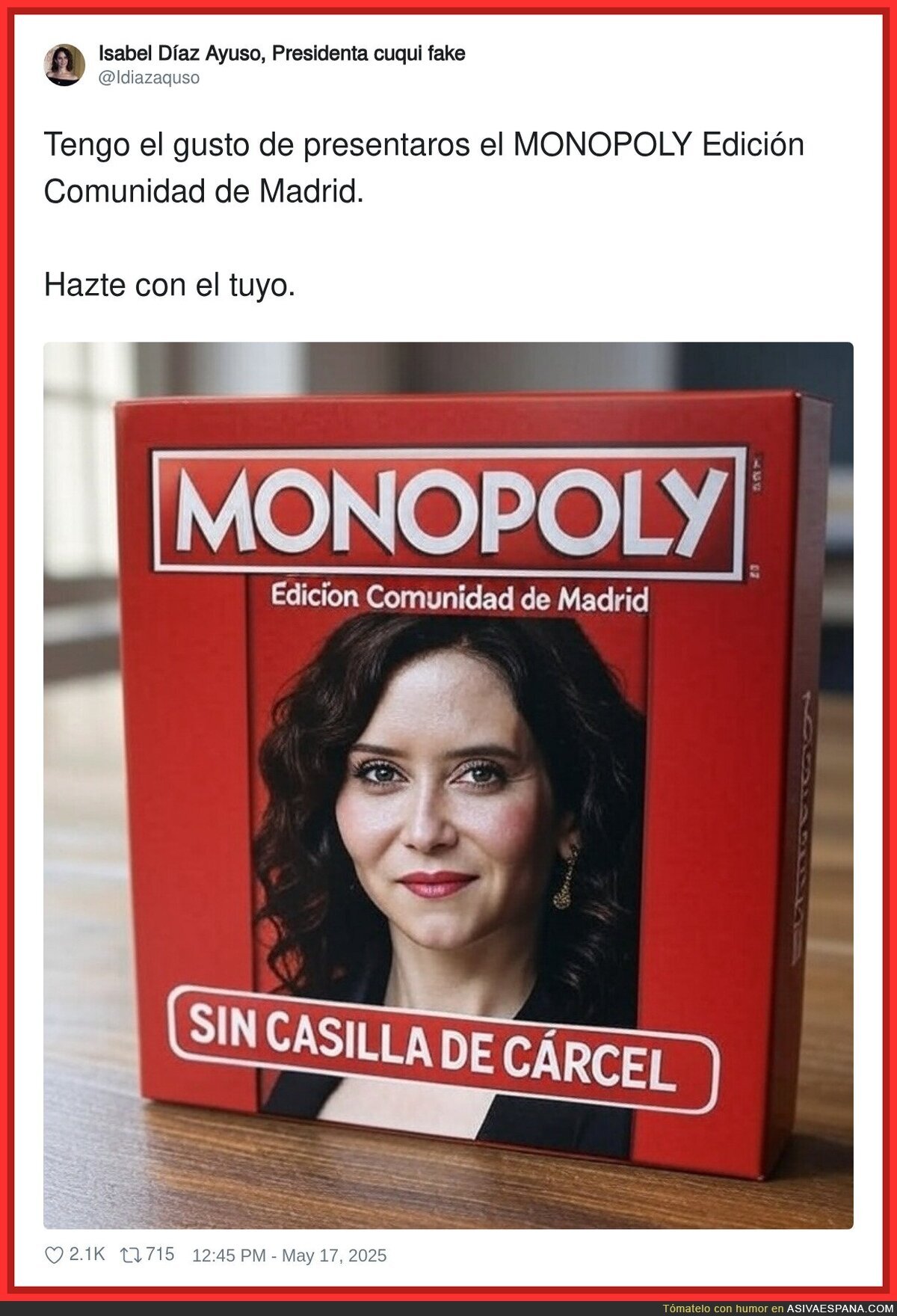 El Monopoly favorito de la derecha