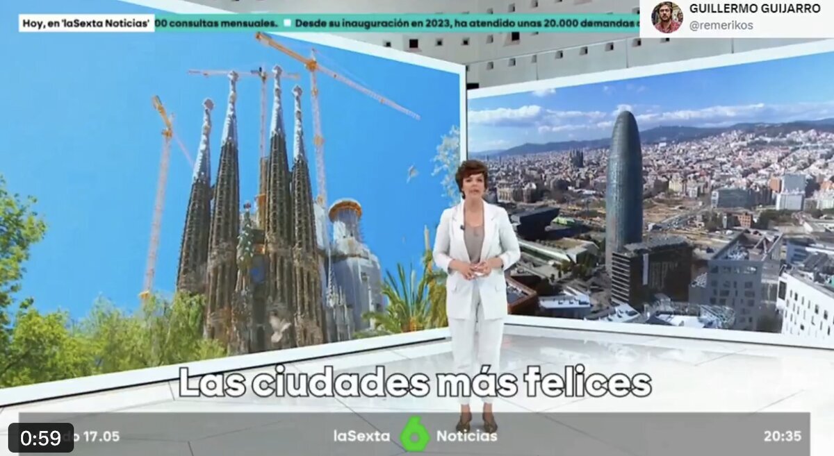 Barcelona, Bilbao, Zaragoza, Valencia y Vigo entre las ciudades más FELICES según el ranking internacional de calidad de vida