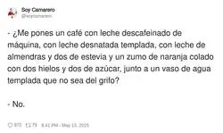 Con tanto l&iacute;o mejor no