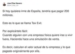 El precio de irte de Espa&ntilde;a