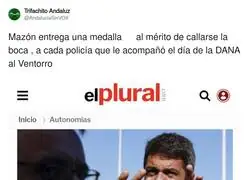 Sospechosas estas medallas al m&eacute;rito a los escoltas de Maz&oacute;n durante la DANA