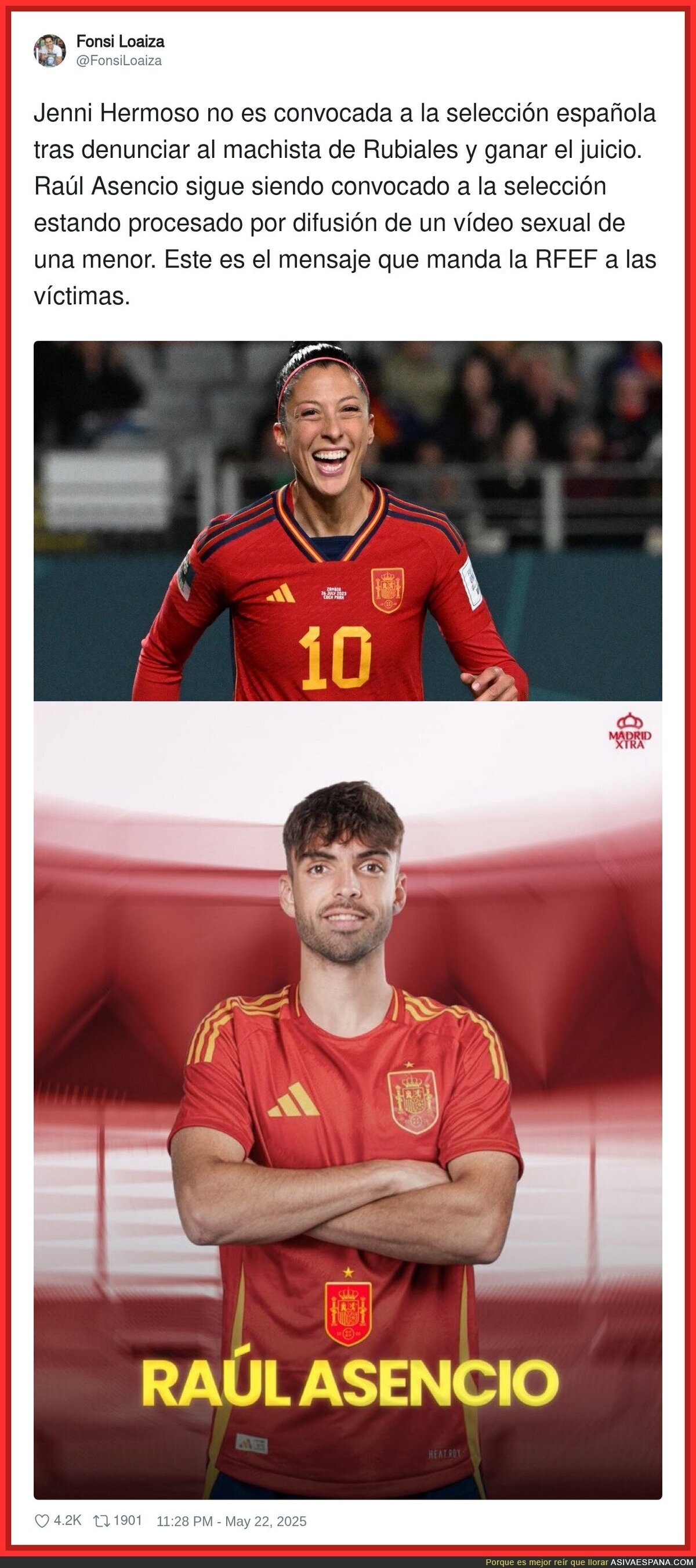 Los tipos de jugadores que eligen para reprsentar a España
