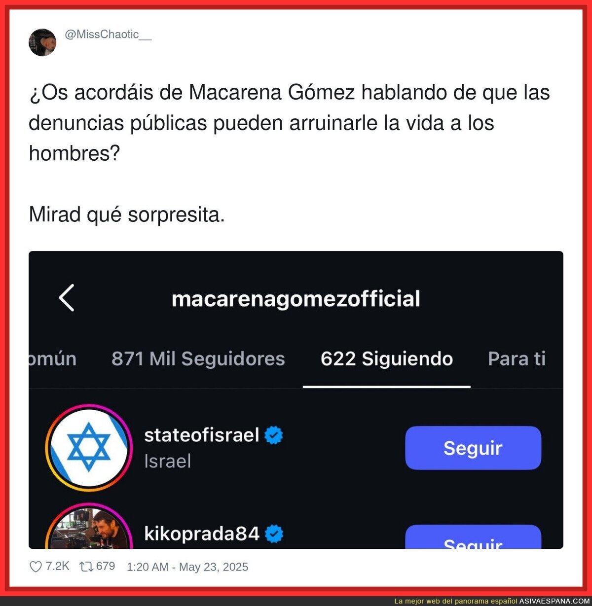 Vaya con Macarena Gómez...