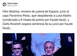 Todo normal en el palco del Bernab&eacute;u