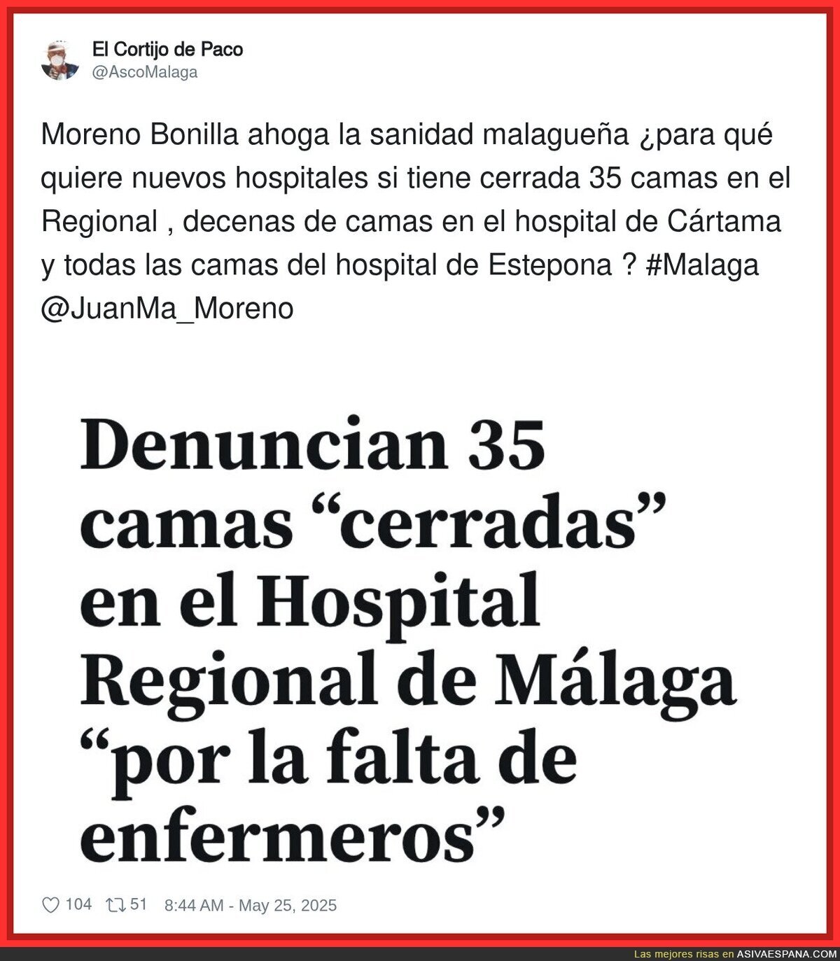 No entiendo a la sanidad en Andalucía