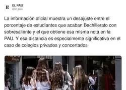 Quien paga tiene mejor nota sin mucho esfuerzo