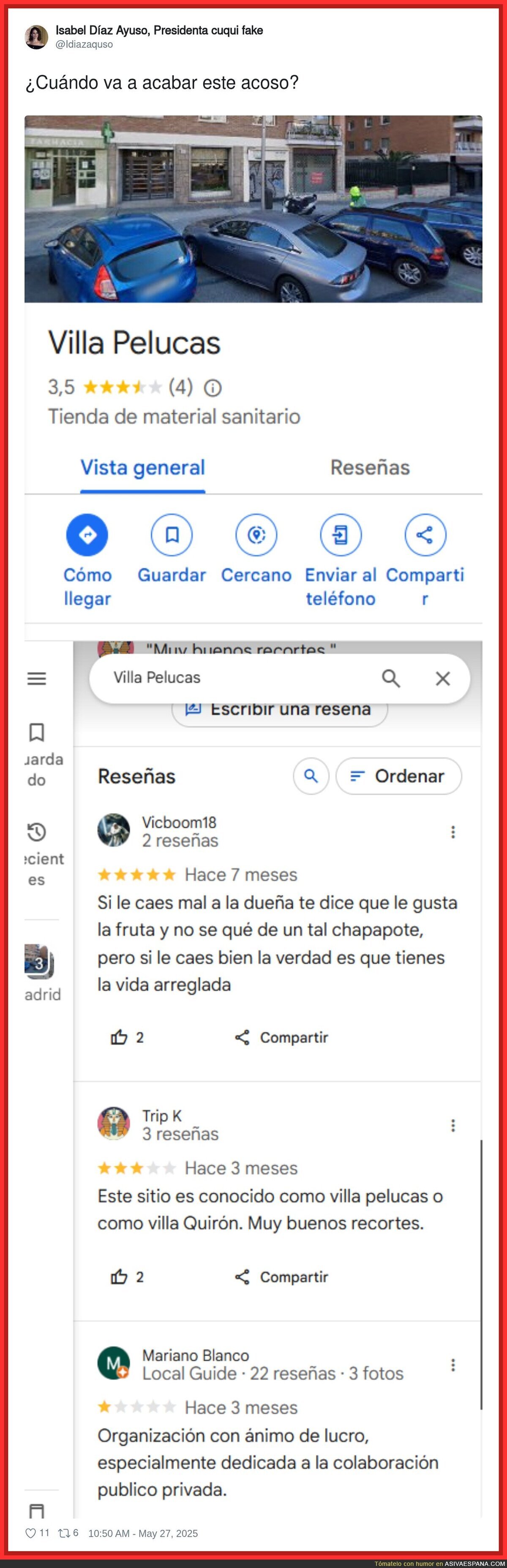 El acoso que está sufriendo la casa de Ayuso