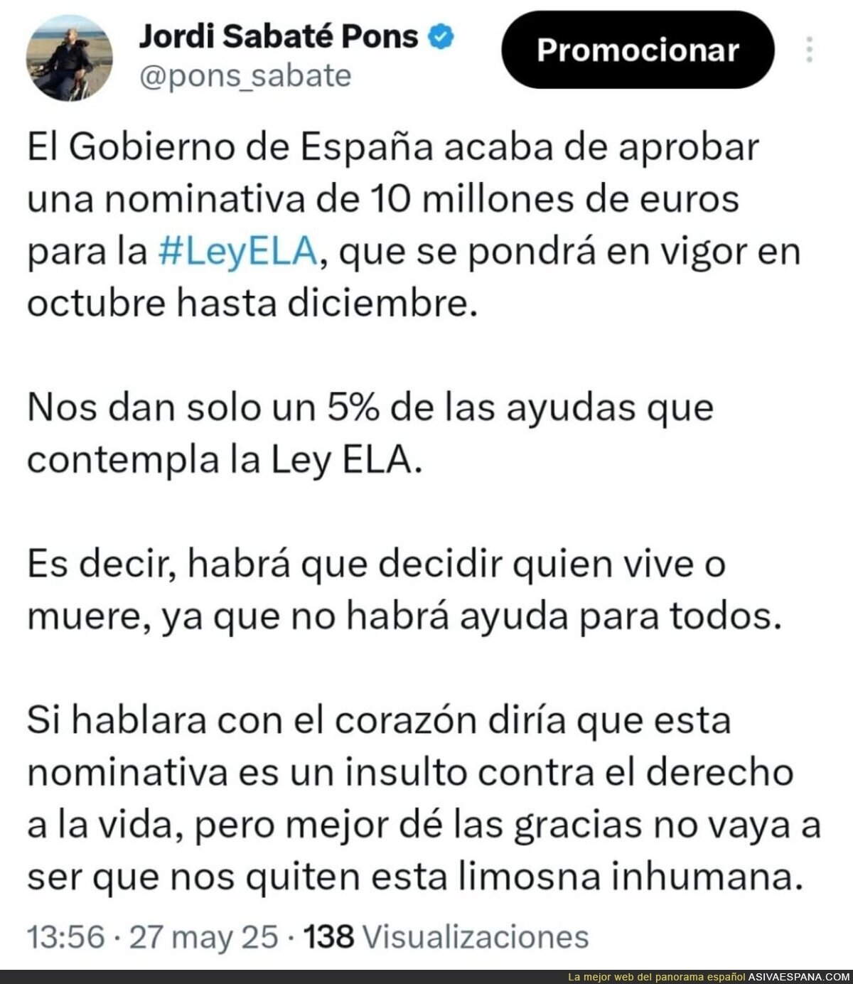 Y para ti, 100€ por miope, votonto