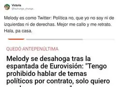 Melody ha quedado retratada por completo