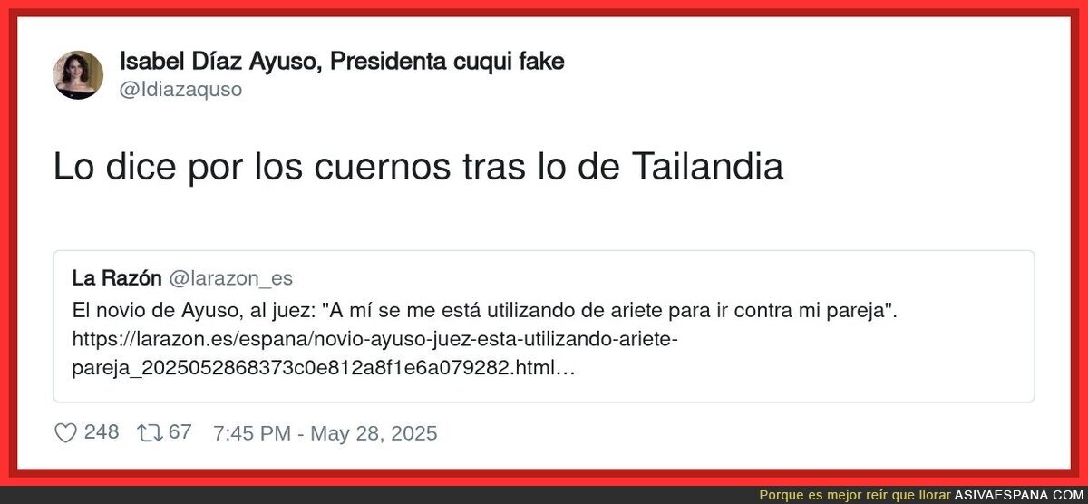 El novio de Ayuso se hace la víctima