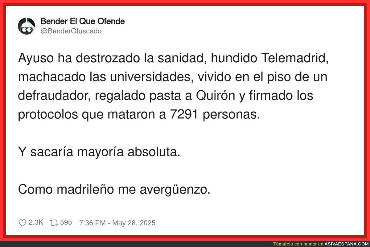 Ayuso sabe que tiene vía libre para hacer lo que quiera