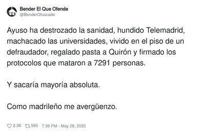 Ayuso sabe que tiene v&iacute;a libre para hacer lo que quiera