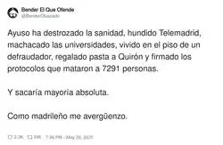 Ayuso sabe que tiene v&iacute;a libre para hacer lo que quiera