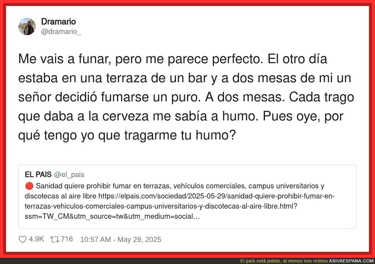 Hay que quitar el humo de todas partes