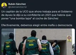 El Capit&aacute;n de la UCO de "la bomba lapa en el coche de S&aacute;nchez", ahora alto cargo de Ayuso