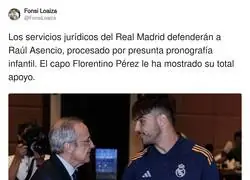 Florentino P&eacute;rez y el Real Madrid ser&aacute;n los encargados de defender a Asencio