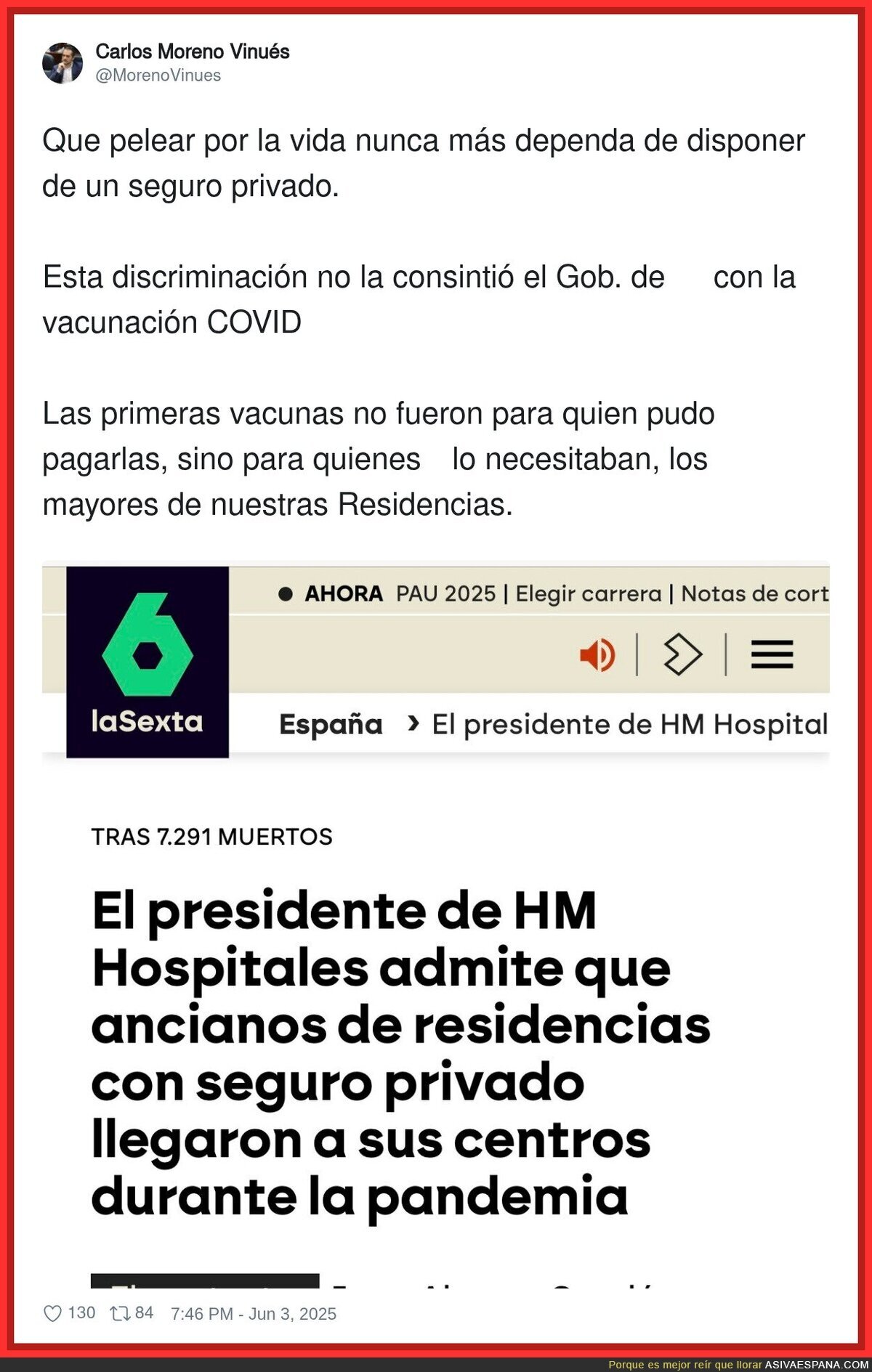Diferencias más que claras durante la pandemia