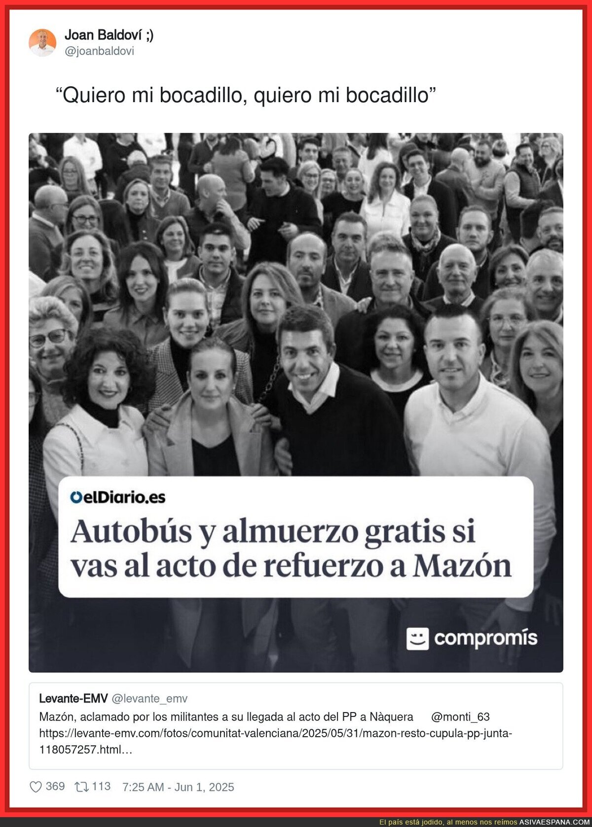 Sin comida no se mueven