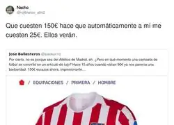 Se han pasado de frenada con los precios de las camisetas de f&uacute;tbol