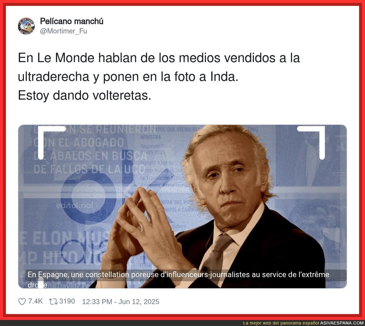 Le Monde señala sin miedo a Eduardo Inda