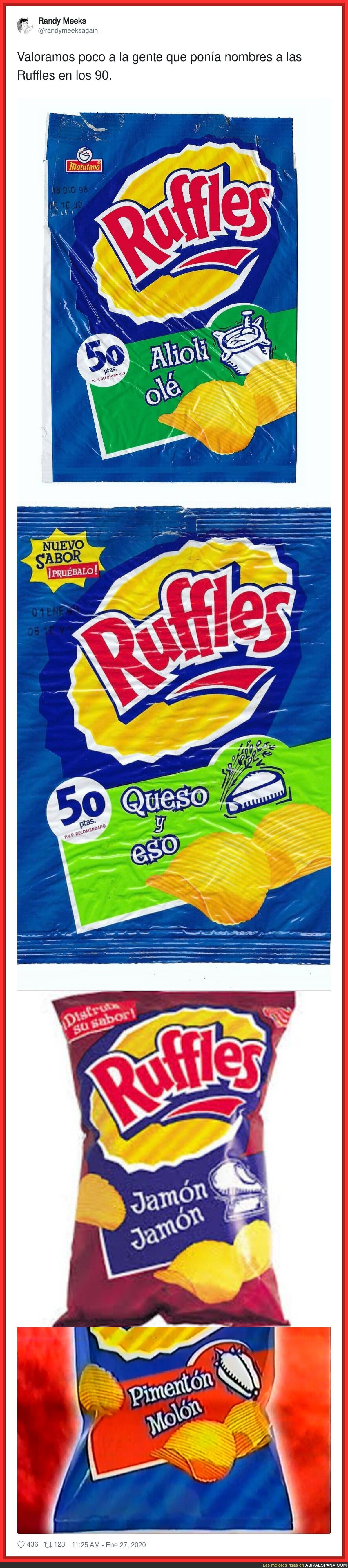 Nada como las patatas de antes y sus mensajes
