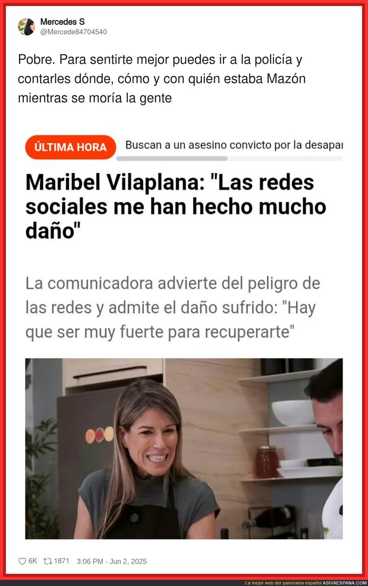 La poca sensibilidad de Maribel Vilaplana