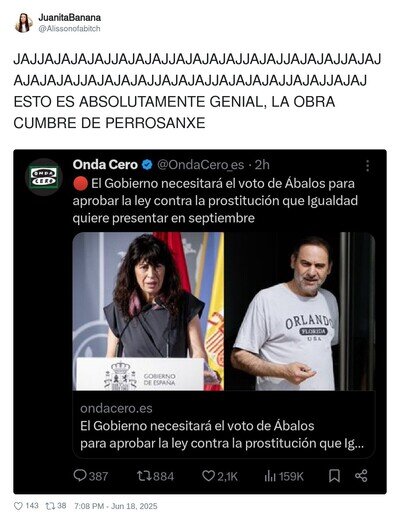 Pedro Sánchez es un genio absoluto