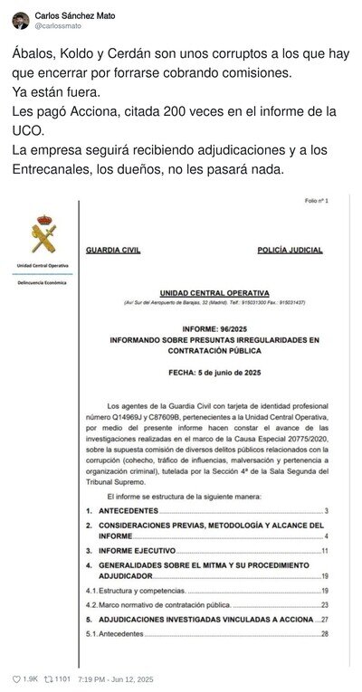 El gran escándalo con Acciona