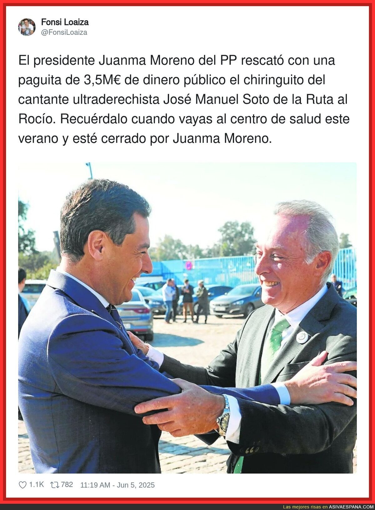 Los chiringuitos de Andalucía de mano de Juanma Moreno Bonilla y José Manuel Soto