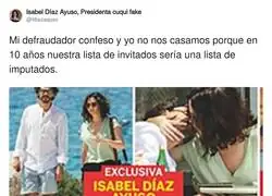 Las prisas de Ayuso por casarse