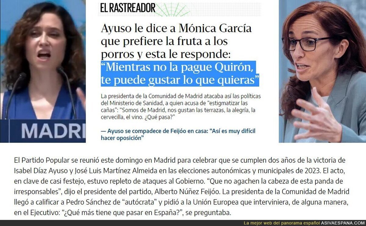Mónica García fulmina a Ayuso con esta respuesta a sus pAyusadas