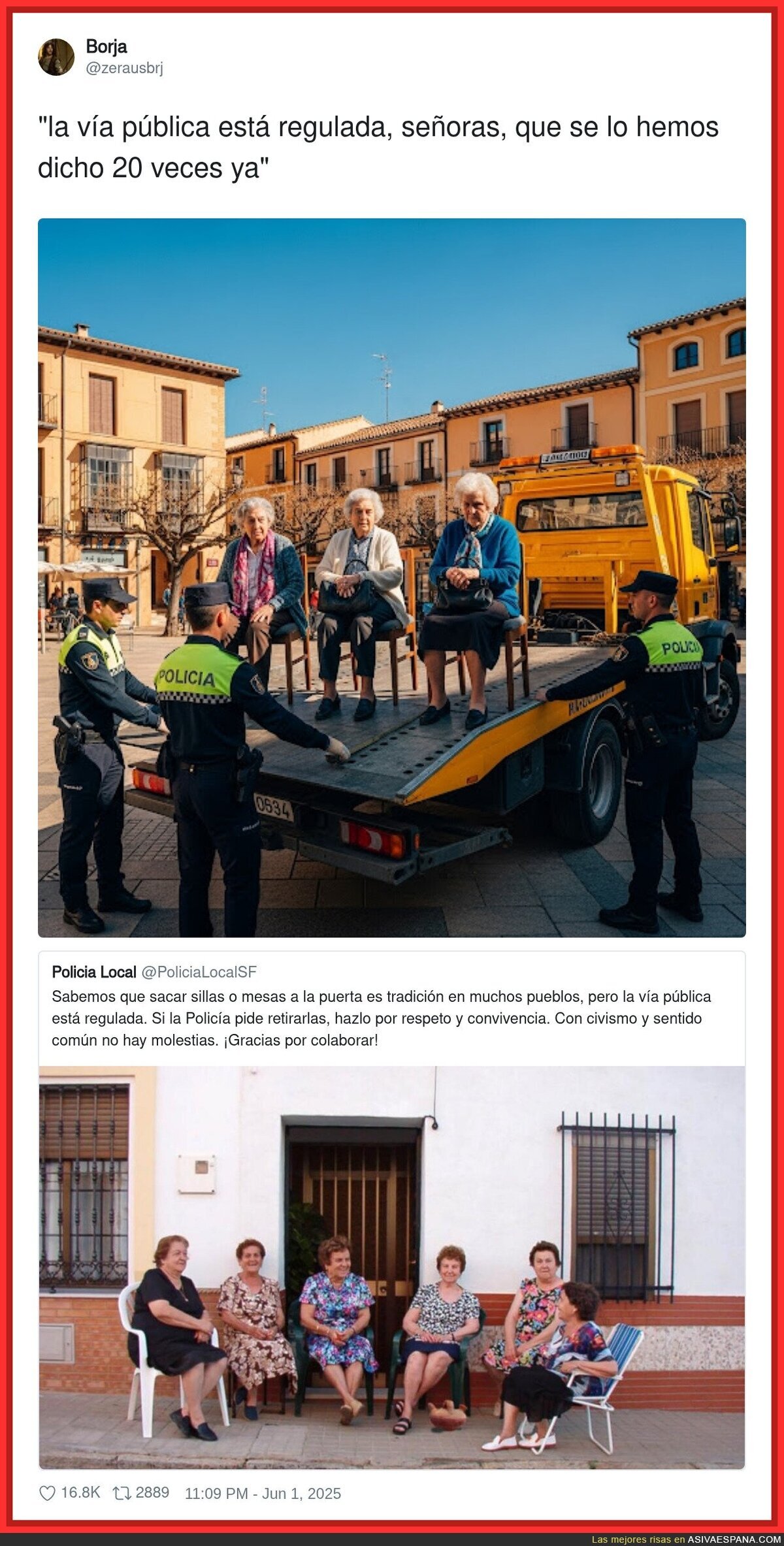 La España que se nos está quedando persiguiendo abuelos por sentarse en la calle
