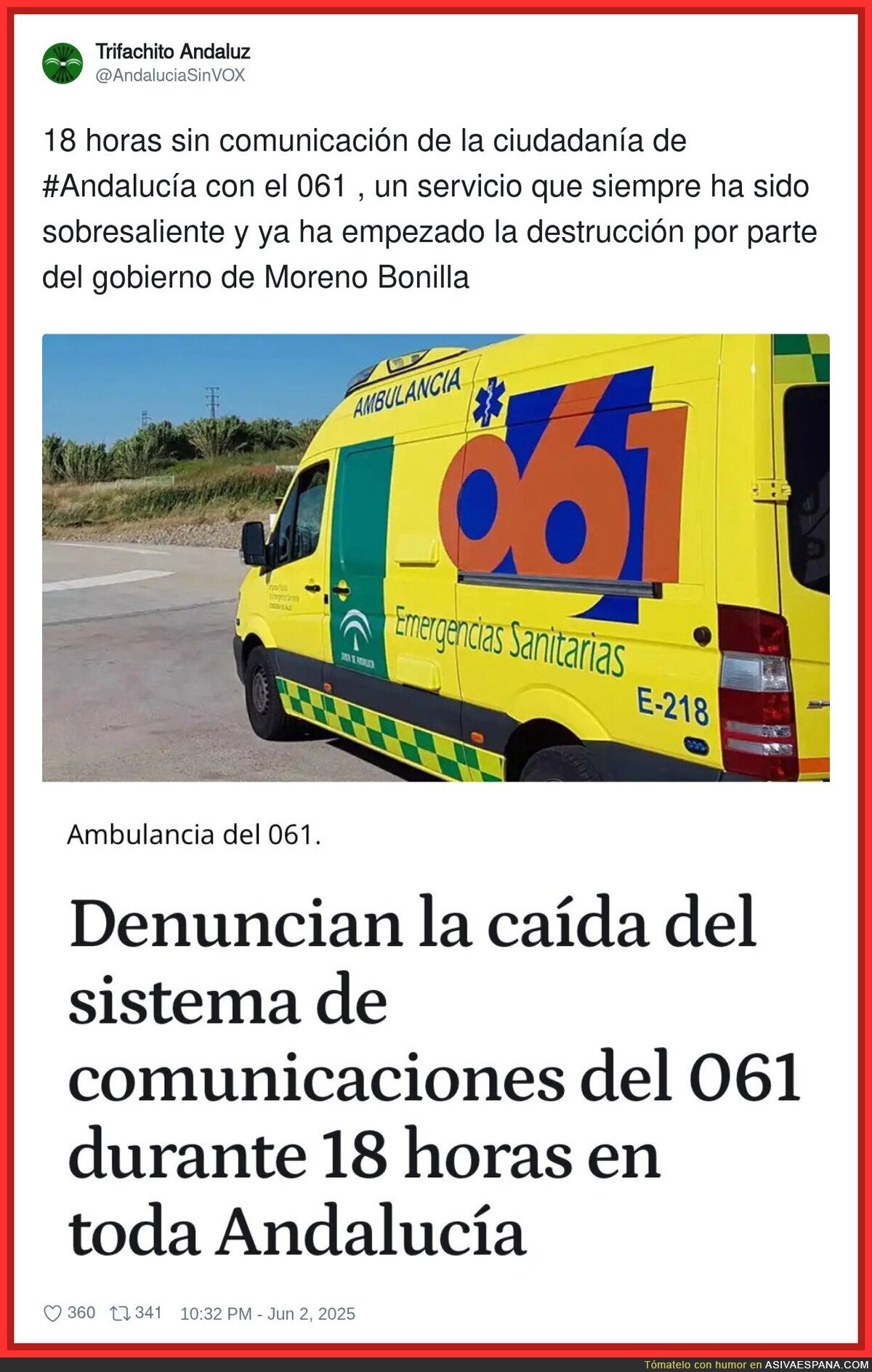 En Andalucía cada día hay un problema nuevo