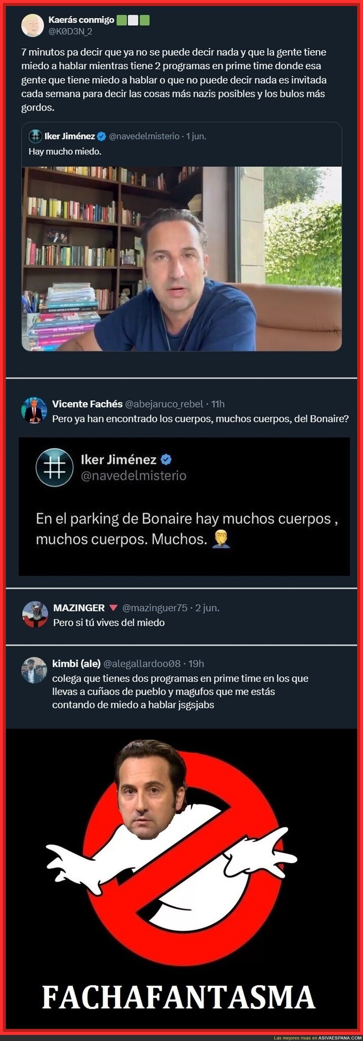 Que dice Iker Paranóias que "Hay mucho miedo"...