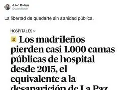 Todo bien por Madrid con las camas p&uacute;blicas que se pierden