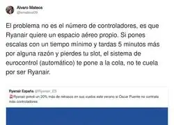 Ryanair intenta echarle la culpa a &Oacute;scar Puente por algo que no tiene la culpa