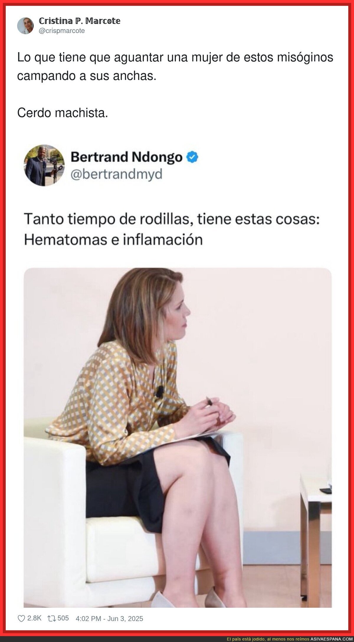 Bertrand Mondongo es el ser más repugnante que existe