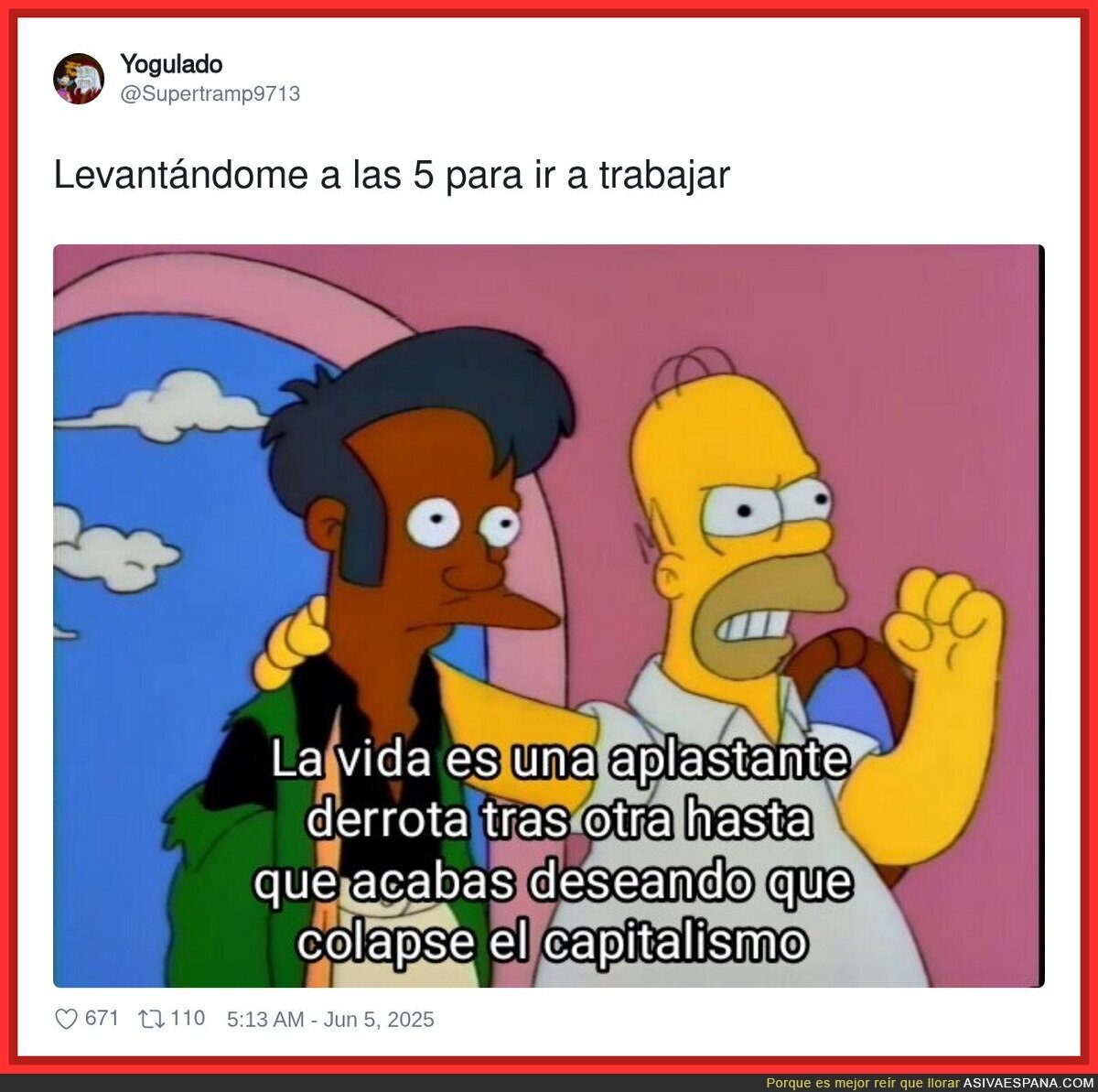 La dura vida del trabajador