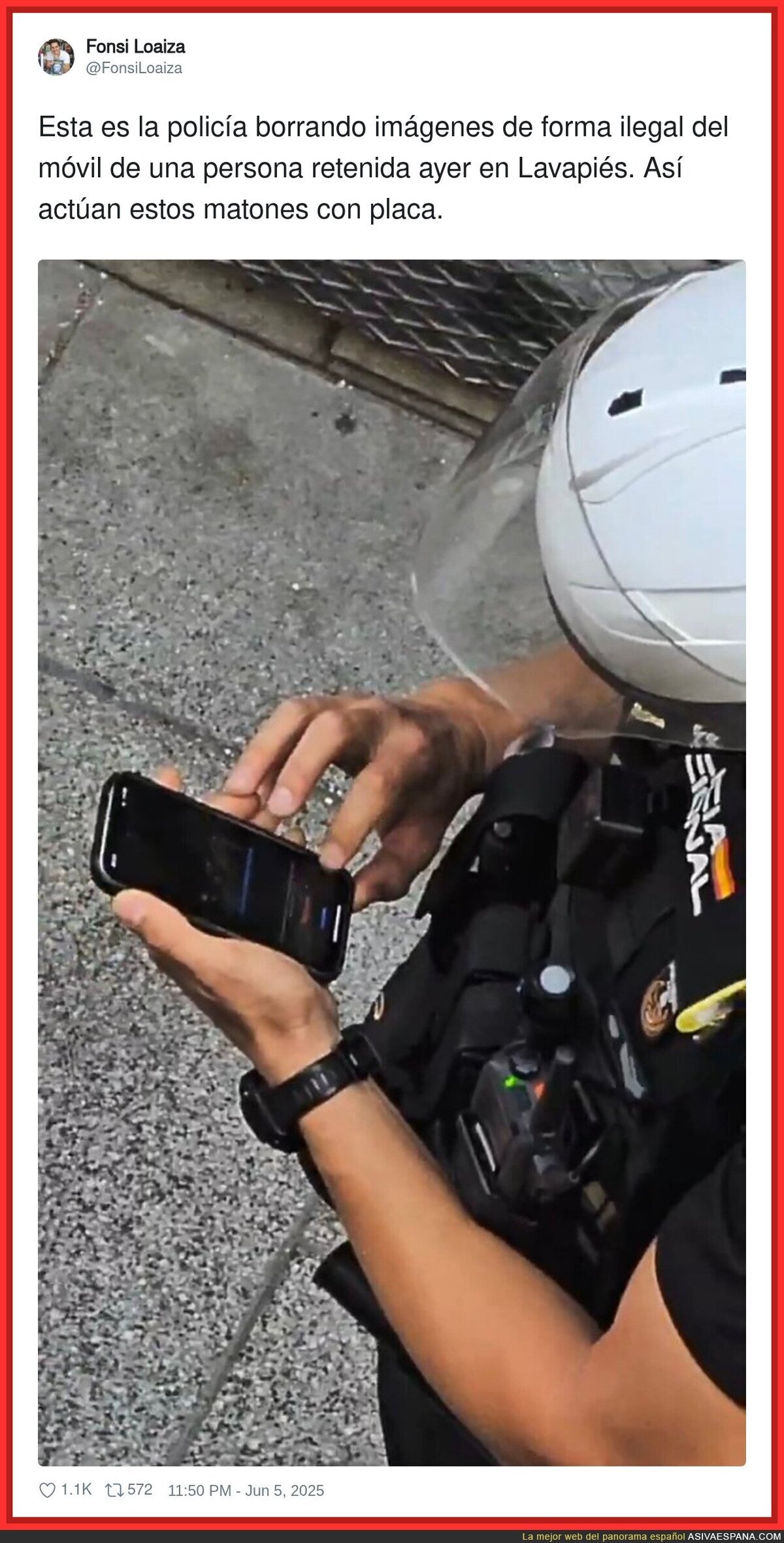 ¿Esto de la Policía borrando fotos de un móvil se puede hacer?