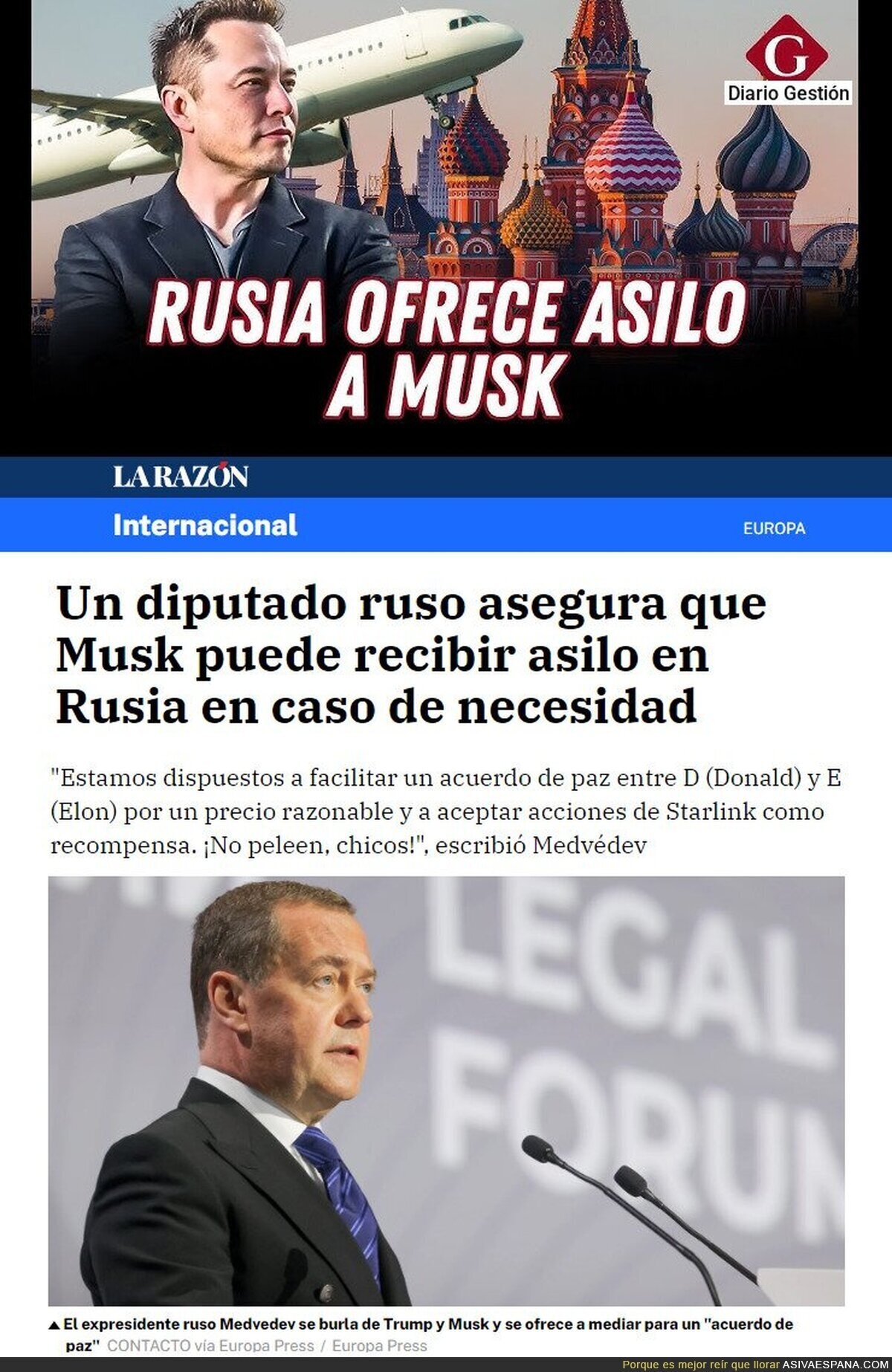 Los rusos troleando a Elon Musk