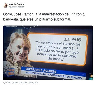 &iquest;Los obreros de derechas apoyan esto de Esperanza Aguirre?