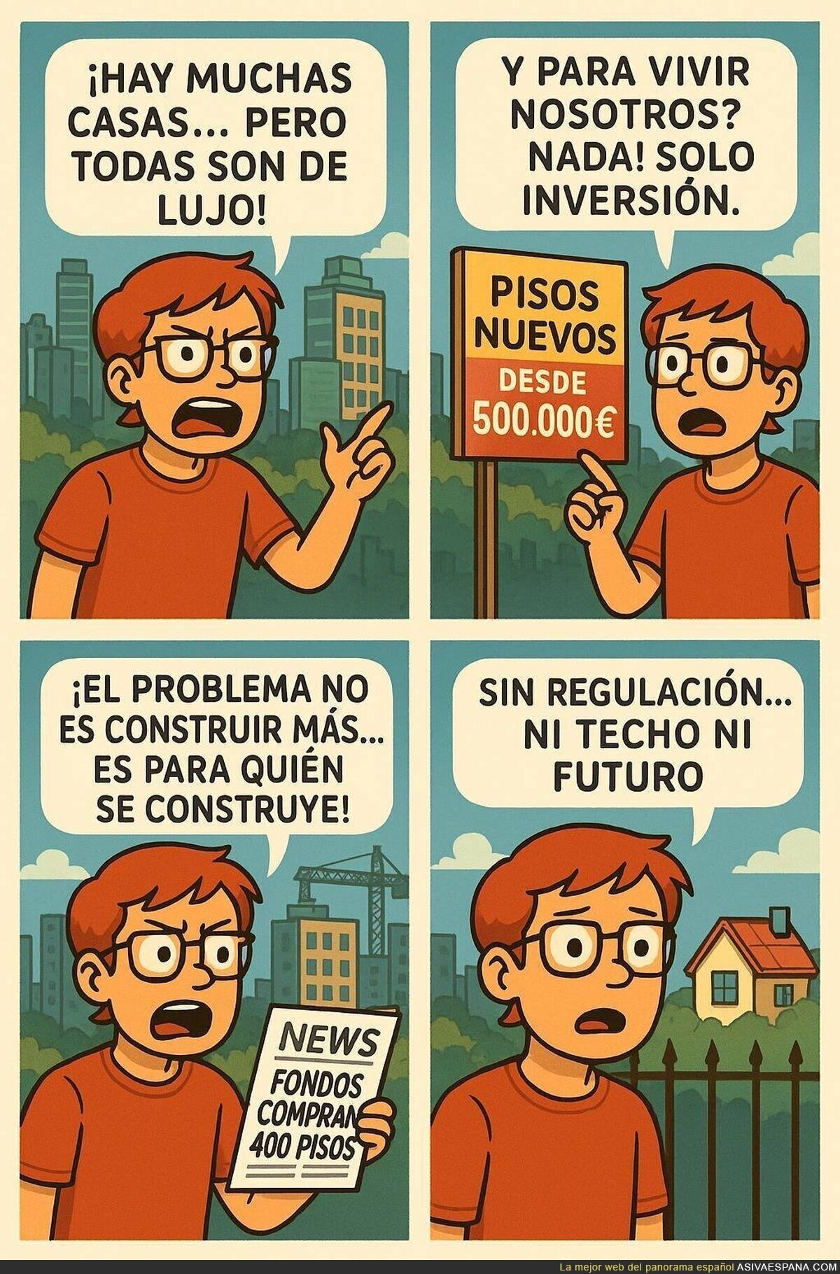 Sin regulación sólo dará para compartir habitación (basta de viñetas IA)