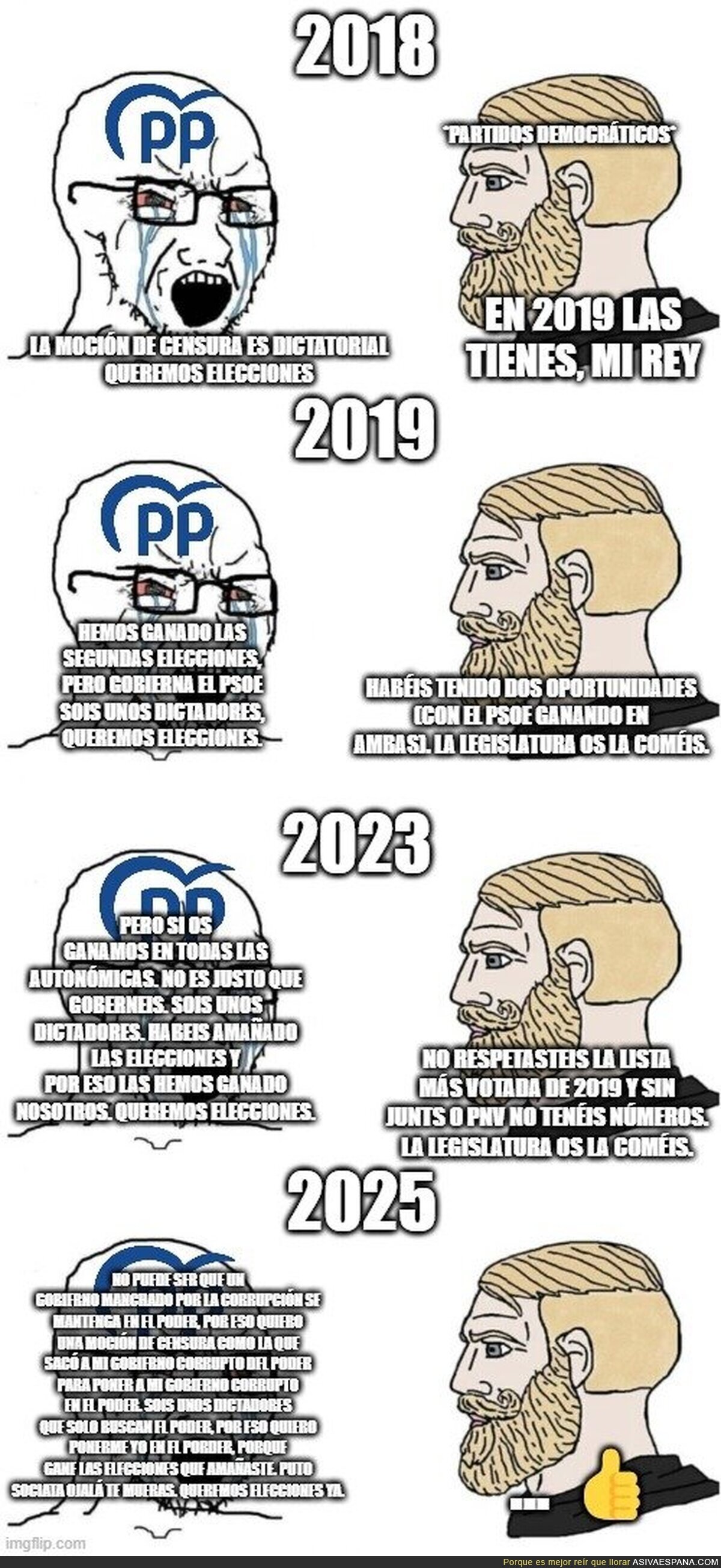 Los que piden respetar las elecciones