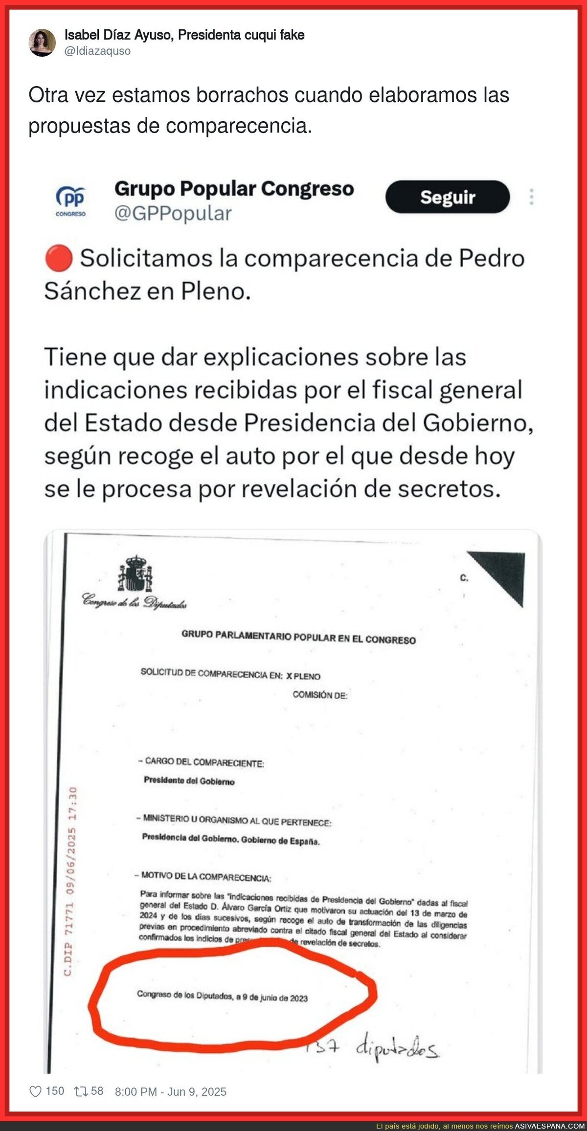El PP es retraso y nunca mejor dicho
