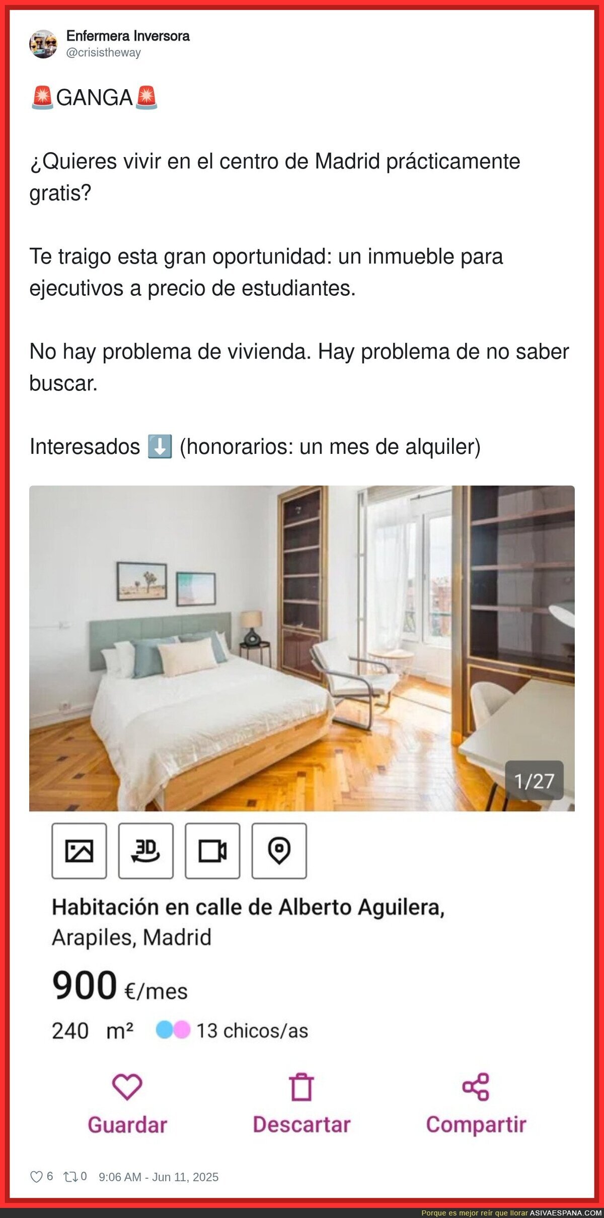 El gran chollo con esta vivienda en Madrid